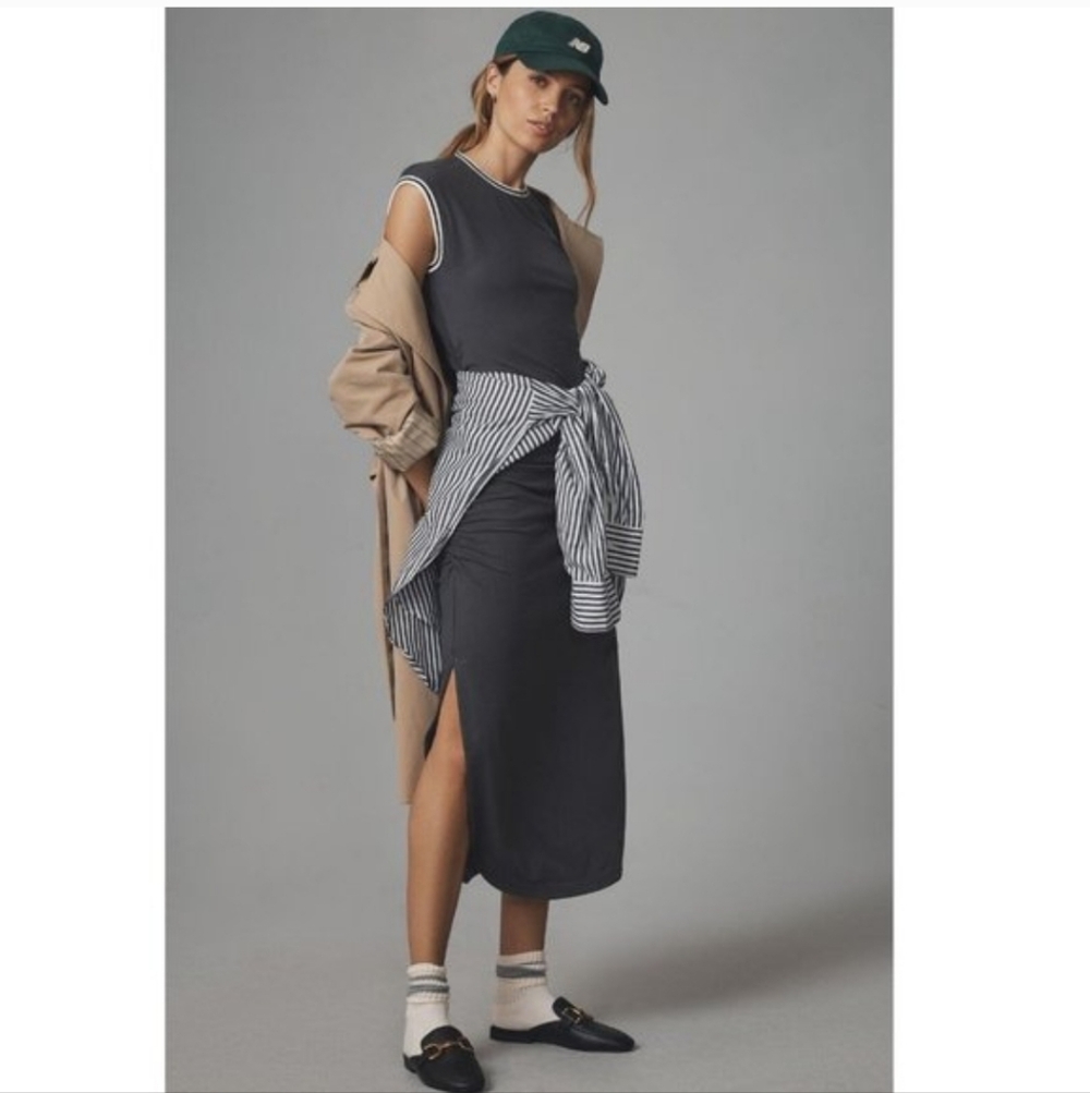 Daily Practice by Anthropologie Hooded Midi Dress - Picture 3 of 13